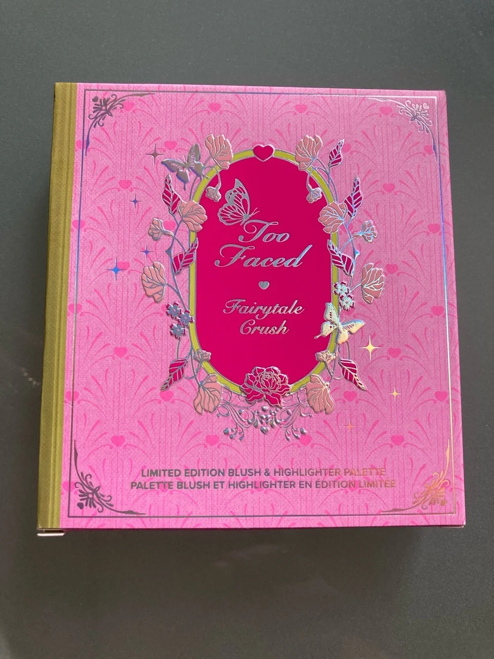 NIB TOO FACED Fairytale Crush Blush & Highlighter Palette - Pink